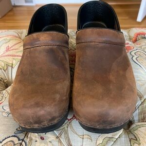 Dansko Brown Leather Clogs